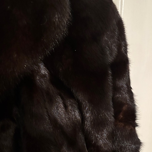 Vintage The Fashion Hermes/Rosenfield Shreveport Black Mink Coat 10-12 - Picture 5 of 13